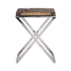 RICHMOND Table D'appoint Kensington 45x45cm - Brun/argent 18 RICHMOND Table D'appoint Kensington 45x45cm - Brun/argent -Meubles Tables Et Chaises Shop 9851 3 db83