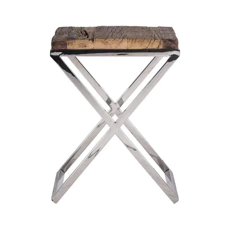 RICHMOND Table D'appoint Kensington 45x45cm - Brun/argent 7 RICHMOND Table D'appoint Kensington 45x45cm - Brun/argent – Image 7