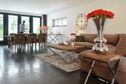 RICHMOND Table D'appoint Kensington 45x45cm - Brun/argent 12 RICHMOND Table D'appoint Kensington 45x45cm - Brun/argent -Meubles Tables Et Chaises Shop 9851 VA 0001 9853 9850 7809