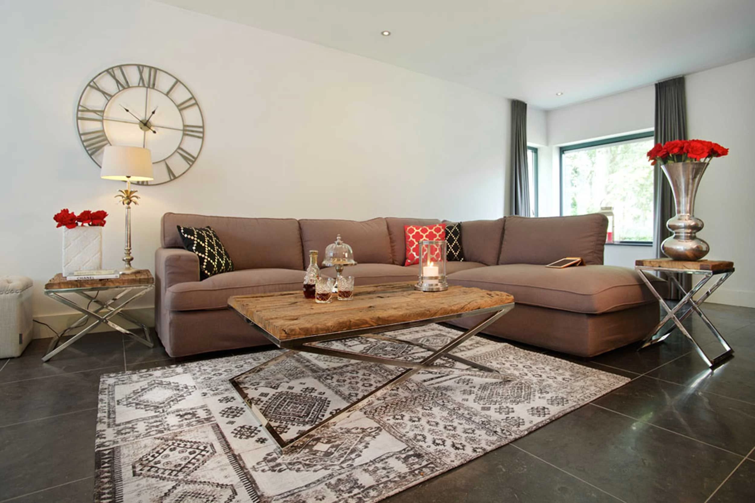 RICHMOND Table D'appoint Kensington 60x60cm - Brun/argent 9 RICHMOND Table D'appoint Kensington 60x60cm - Brun/argent – Image 9