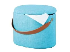 Pouf Dilia - Bleu -Meubles Tables Et Chaises Shop 99066030 02 ab44