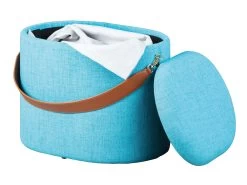 Pouf Dilia - Bleu -Meubles Tables Et Chaises Shop 99066030 03 9c65