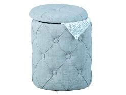 Pouf Yapak - Gris -Meubles Tables Et Chaises Shop 99086020 02 6223