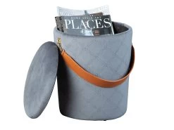 Pouf Nevis - Gris -Meubles Tables Et Chaises Shop 99086025 02 987d
