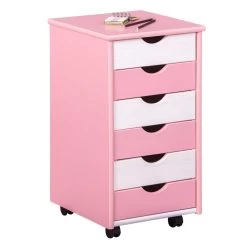 Caisson à Tiroirs Dana - Rose -Meubles Tables Et Chaises Shop 99800360 02 08c1