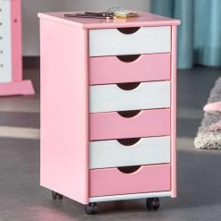 Caisson à Tiroirs Dana - Rose