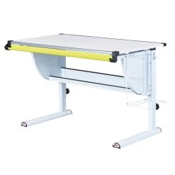 Bureau Matthijs Avec Plateau Inclinable - Blanc 13 Bureau Matthijs Avec Plateau Inclinable - Blanc -Meubles Tables Et Chaises Shop 99800670 03 515d