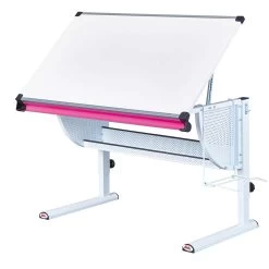 Bureau Matthijs Avec Plateau Inclinable - Blanc 12 Bureau Matthijs Avec Plateau Inclinable - Blanc -Meubles Tables Et Chaises Shop 99800670 06 e761