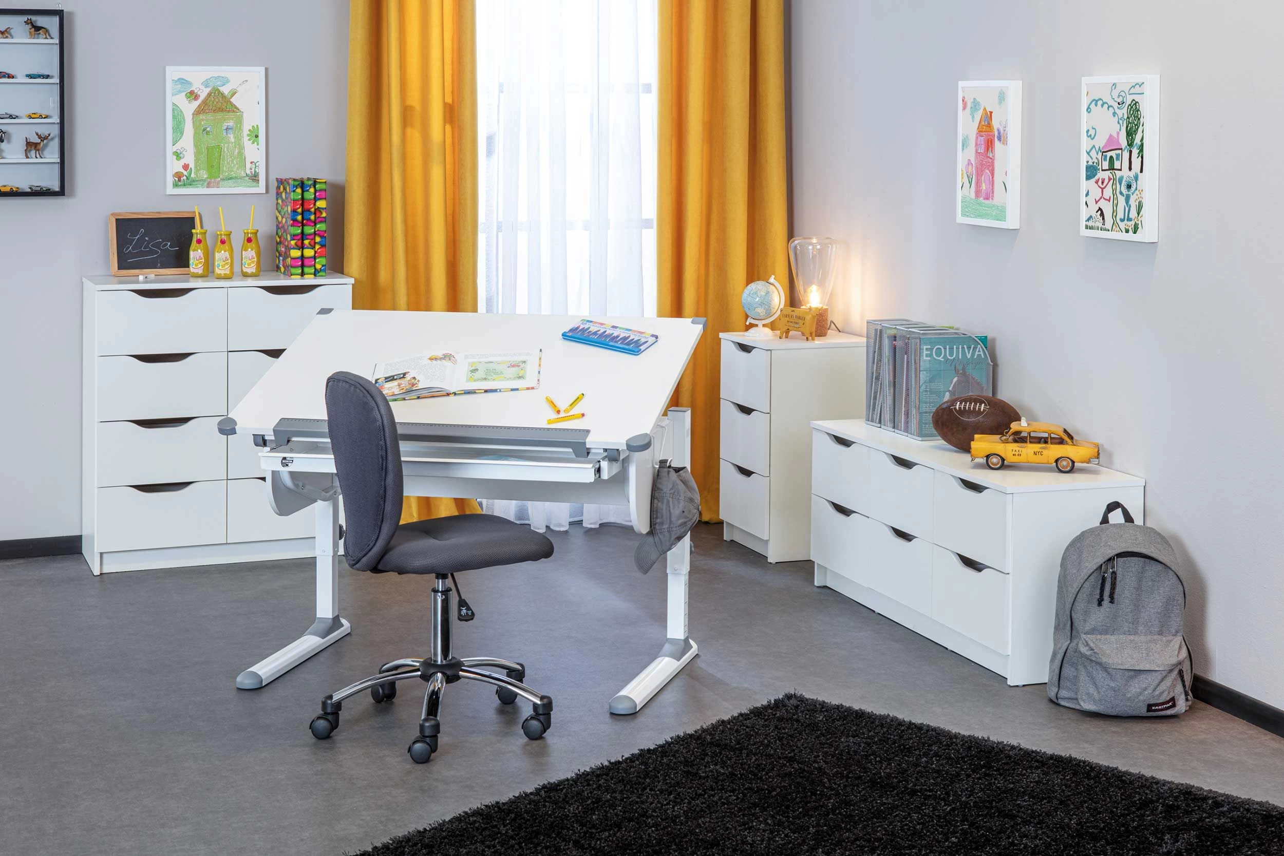 Bureau Studare 110cm Réglable - Blanc 8 Bureau Studare 110cm Réglable - Blanc – Image 8