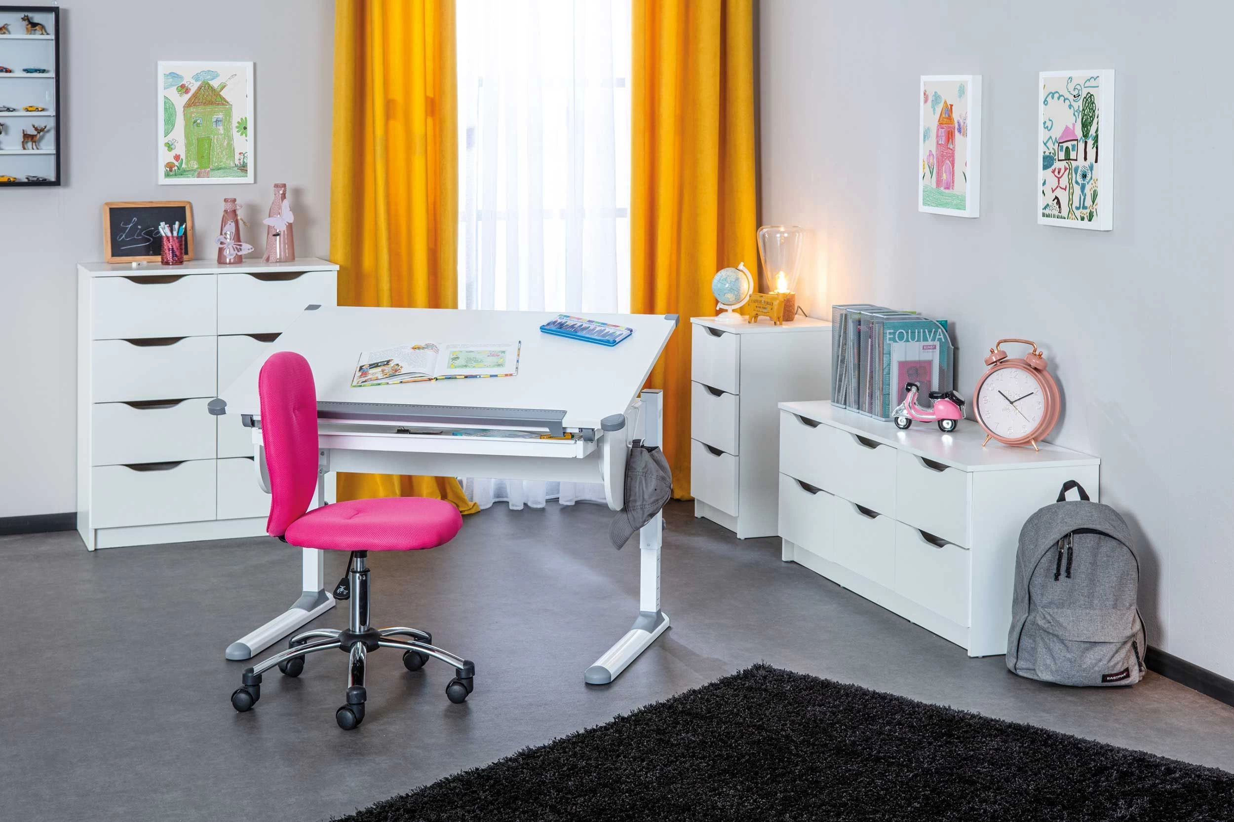 Bureau Studare 110cm Réglable - Blanc 6 Bureau Studare 110cm Réglable - Blanc – Image 6