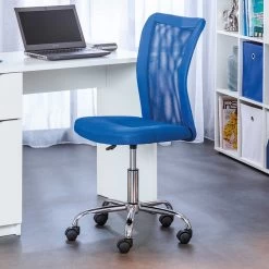 Chaise De Bureau Eva - Bleu Foncé