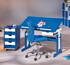 Chaise De Bureau Eva - Bleu Foncé -Meubles Tables Et Chaises Shop 99803154 10 6036