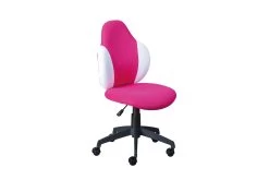 Chaise De Bureau Jessie - Rose/ Blanc -Meubles Tables Et Chaises Shop 99803485 01 261a