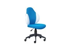 Chaise De Bureau Jessie - Bleu/ Blanc -Meubles Tables Et Chaises Shop 99803487 01 cd91