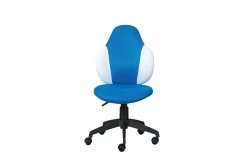 Chaise De Bureau Jessie - Bleu/ Blanc -Meubles Tables Et Chaises Shop 99803487 02 20e3