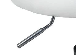 Tabouret De Bureau Sur Roulettes Asra - Blanc -Meubles Tables Et Chaises Shop 99803980 03 96d8