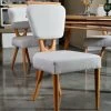 Woody Fashion Chair Set (2) | HORNBEAM Wood Frame | Oak Cream