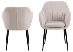 Chaise Avec Accoudoirs Hermeline - Sable/noir -Meubles Tables Et Chaises Shop 9E174161 A511 4B3B 986A 37FAC960A268 18e4