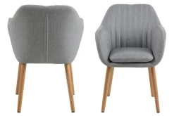 Chaise Avec Accoudoirs Hermeline - Gris Clair/chêne -Meubles Tables Et Chaises Shop A12EDF81 C343 4ED3 B0A7 083ED5EEA17D f18c