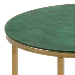 Table D'appoint Alisma Ø50 Cm - Or/vert -Meubles Tables Et Chaises Shop A90EA6BF 6C71 49D7 BF98 C7BD1E6D2FC9 a7cd