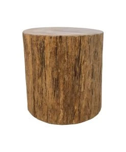 Table D'appoint Tronc D'arbre Root Ø45cm Bois De Teck-naturel