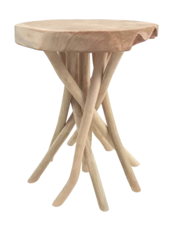 Tabouret Branch ø35 Cm - Teck Clair -Meubles Tables Et Chaises Shop AMBRANCH 2 c743