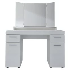 Coiffeuse En Mélamine Blanche Avec Miroir - Amanda -Meubles Tables Et Chaises Shop Amanda SMT 1393 014 01 frontal Freisteller 20190827 20bf