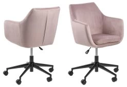 Chaise De Bureau Noria - Rose Clair -Meubles Tables Et Chaises Shop B927F483 832A 4A56 AB00 1A9C9BBBD68C 58d7