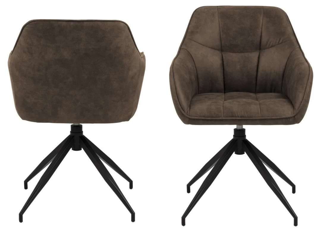 Chaise Pivotante Birgen - Brun Clair 7 Chaise Pivotante Birgen - Brun Clair – Image 7