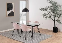 Table à Manger 180x90cm - Noir -Meubles Tables Et Chaises Shop B9E2F839 C02B 491F 80FF CB89FE5AC06F a3ba