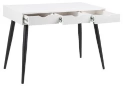 Bureau Jupiter 110 Cm 3 Tiroirs - Blanc/noir -Meubles Tables Et Chaises Shop C505AFA7 B3B0 46EC AABB 45F59BAFC1CF 2551