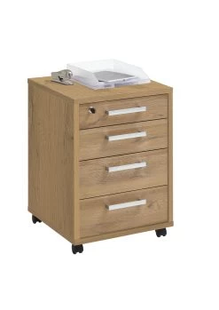 FMD Caisson à Tiroirs Gabi - Chêne Vieilli -Meubles Tables Et Chaises Shop Calvia 4 Alteiche Alteiche 111f