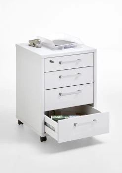 FMD Caisson à Tiroirs Gabi - Blanc Brillant -Meubles Tables Et Chaises Shop Calvia 4 Brillantwei offen 0bdf