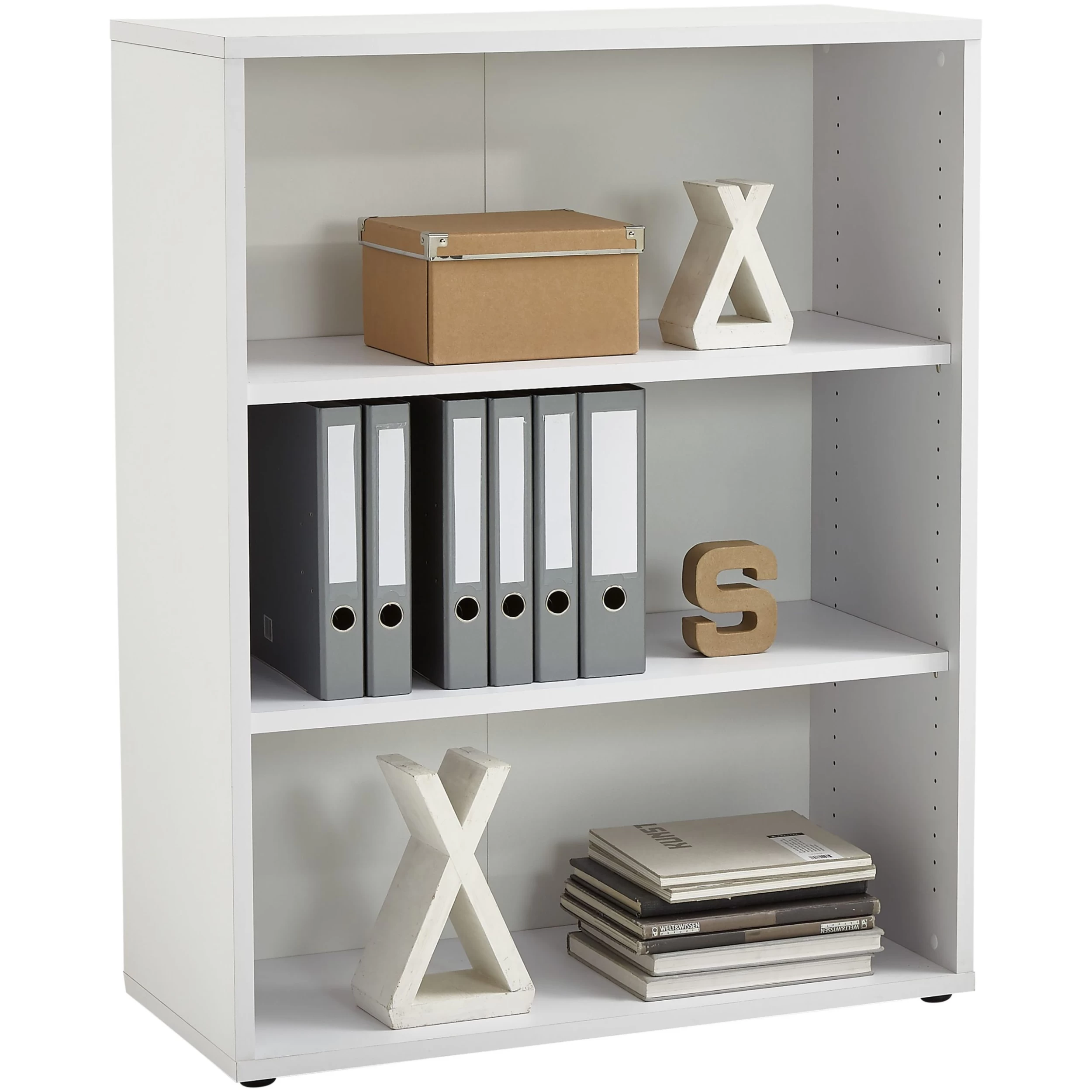 FMD Bibliothèque Gabi-3 Compartiments Bas Et Large-blanc Brillant 10 FMD Bibliothèque Gabi-3 Compartiments Bas Et Large-blanc Brillant – Image 10