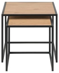 Ensemble De 2 Tables D'appoint Seaford - Noir/chêne Sauvage -Meubles Tables Et Chaises Shop DBA9092F CCDB 42FD 9DFF 9FCC6C5809B3 08e8