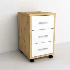 FMD Caisson à Tiroirs Diego - Chêne Vielli