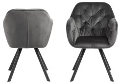 Chaise De Salle à Manger Pivotante Lola - Gris Foncé 9 Chaise De Salle à Manger Pivotante Lola - Gris Foncé -Meubles Tables Et Chaises Shop E24169CC 32AA 4F76 B37B F697B777D305 e0b3