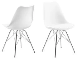 Chaise Coquille Irma - Blanc/chrome -Meubles Tables Et Chaises Shop E2F01683 1F96 474F 8AE8 0122D3EEA200 33f5