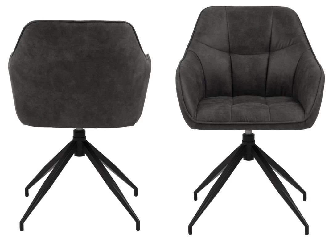 Chaise Pivotante Birgen - Anthracite 9 Chaise Pivotante Birgen - Anthracite – Image 9