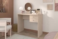 Coiffeuse Betty Avec Miroir - Chêne -Meubles Tables Et Chaises Shop ESTELLE 7353 COIF MACS 2a19