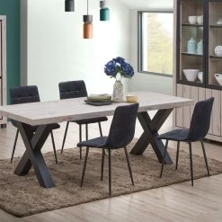 Chaise De Salle à Manger Elke - Gris