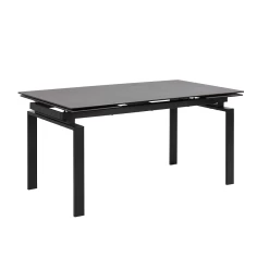 Table à Manger Extensible Hunor 160x/240x85 - Noir