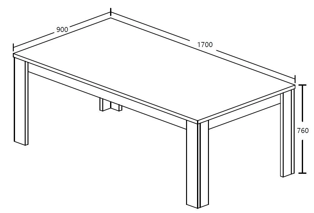 Table à Manger Talent - 170 Cm 3 Table à Manger Talent - 170 Cm – Image 3