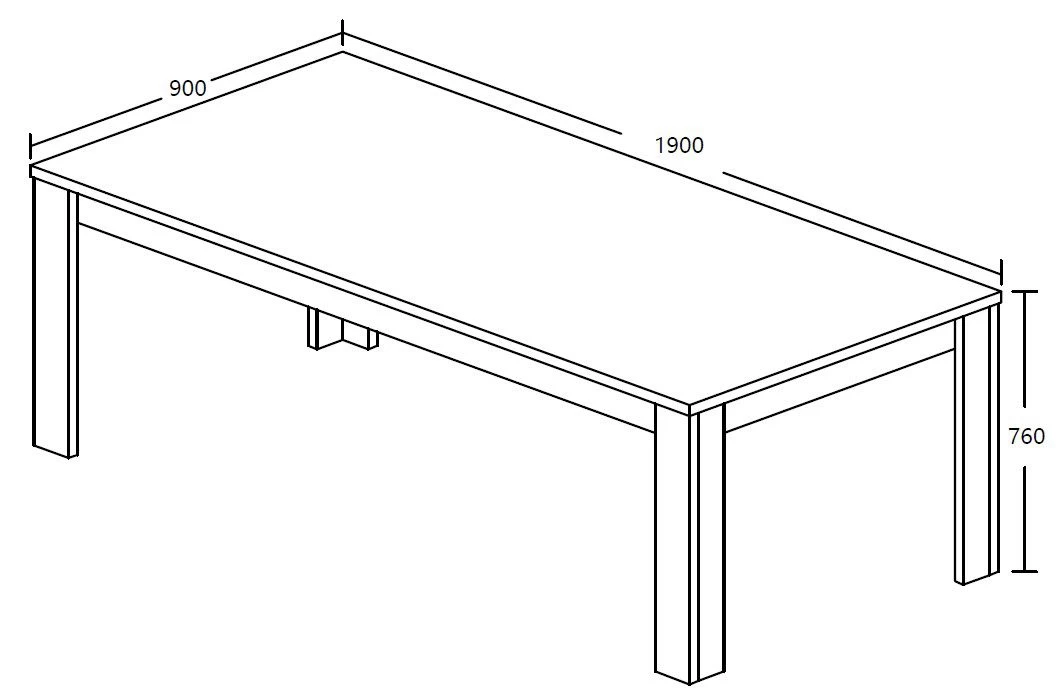 Table à Manger Talent - 190 Cm 3 Table à Manger Talent - 190 Cm – Image 3