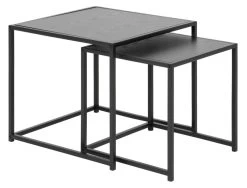 Set De 2 Tables D'appoint Seaford- Noir 15 Set De 2 Tables D'appoint Seaford- Noir -Meubles Tables Et Chaises Shop F4C07B32 0DD4 4B46 8094 E97F34370F13 d178