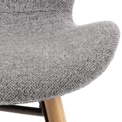 Chaise En Tissu Tilda Avec Pieds Obliques - Gris/chêne -Meubles Tables Et Chaises Shop F606DC6F 6F32 4CF1 97EC 17A973B17D7A 9f6f