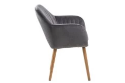 Chaise Avec Accoudoirs Hermeline - Gris Foncé/chêne -Meubles Tables Et Chaises Shop FF73A827 DD38 4E6B 808B 3A2A8377874E 3f31