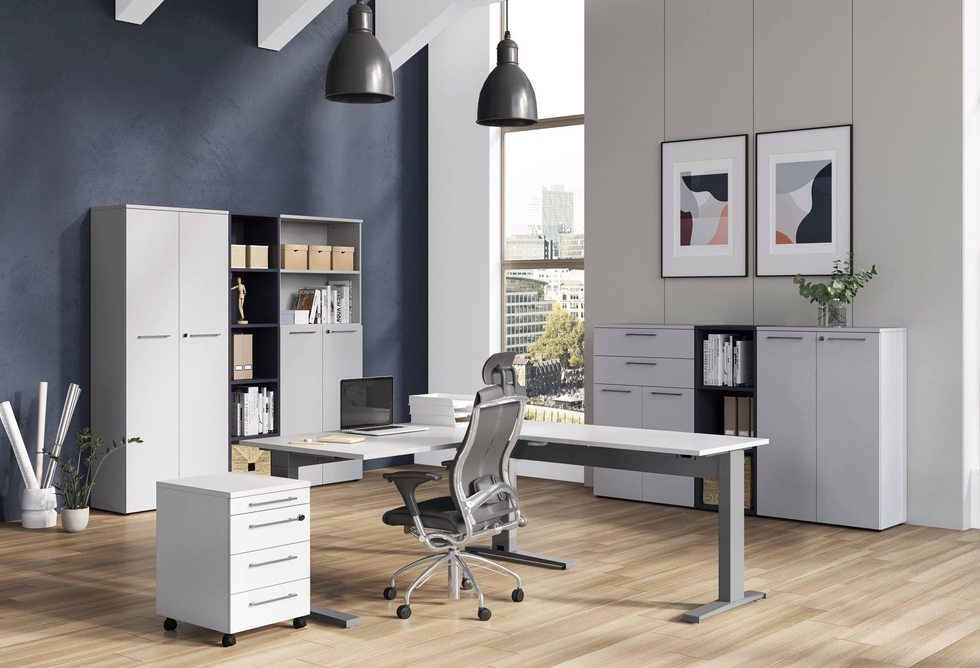 Bibliothèque Osmond 45cm - Graphite 2 Bibliothèque Osmond 45cm - Graphite – Image 2