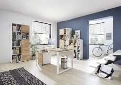 Caisson à Tiroirs Lloris 3 Tiroirs - Blanc/chêne -Meubles Tables Et Chaises Shop GW Lioni pe dek a1 1 8806