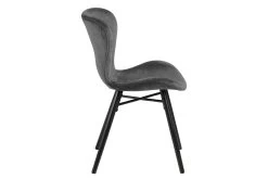 Chaise En Velours Tilda Avec Pieds Obliques - Gris Foncé/noir 10 Chaise En Velours Tilda Avec Pieds Obliques - Gris Foncé/noir -Meubles Tables Et Chaises Shop H000018966 3 8064
